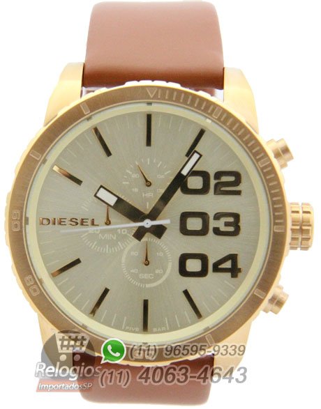 Réplica de Relógio Diesel The Only Brave Dourado