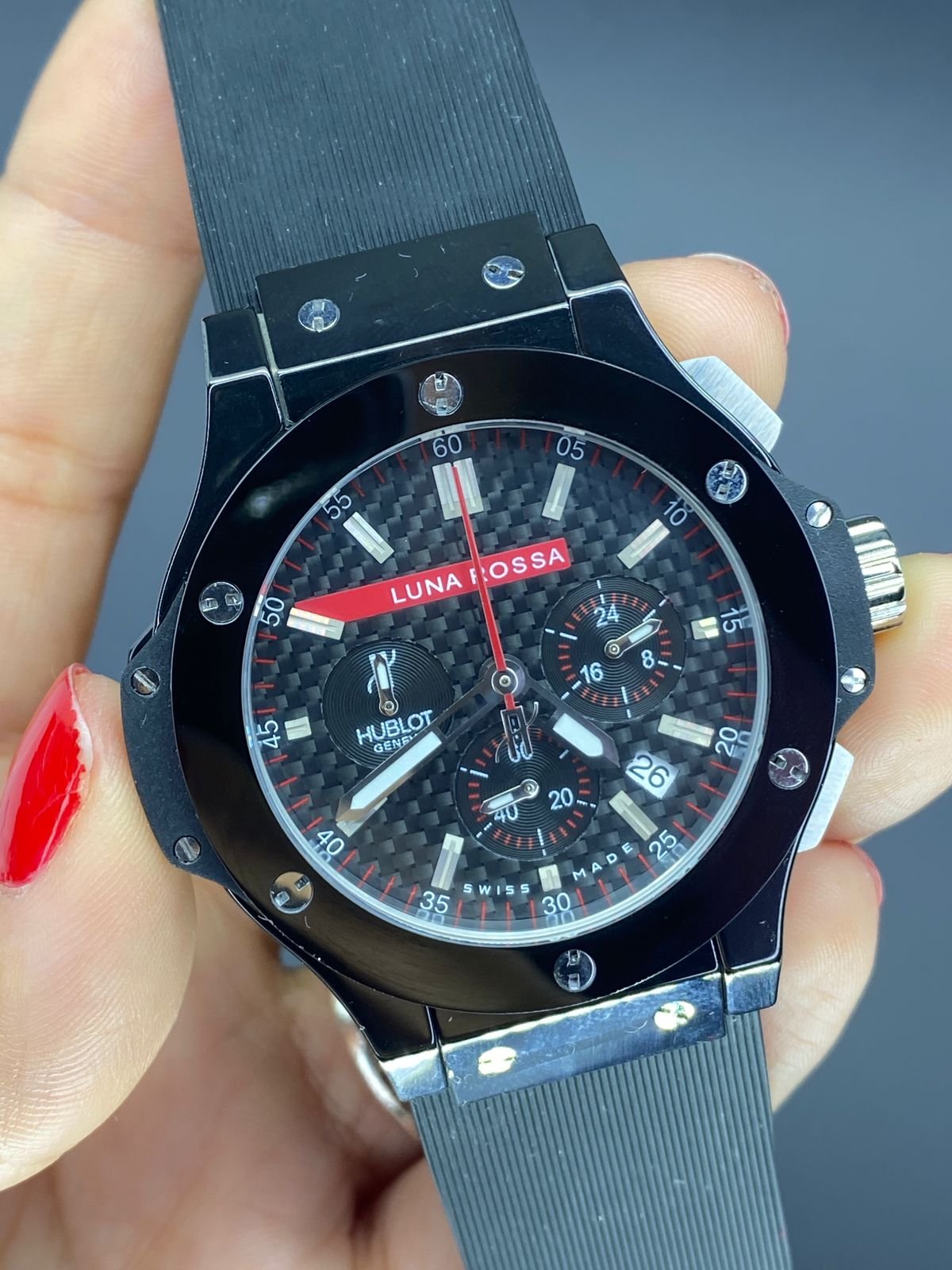 Réplica de Relógio Hublot Luna Rosa