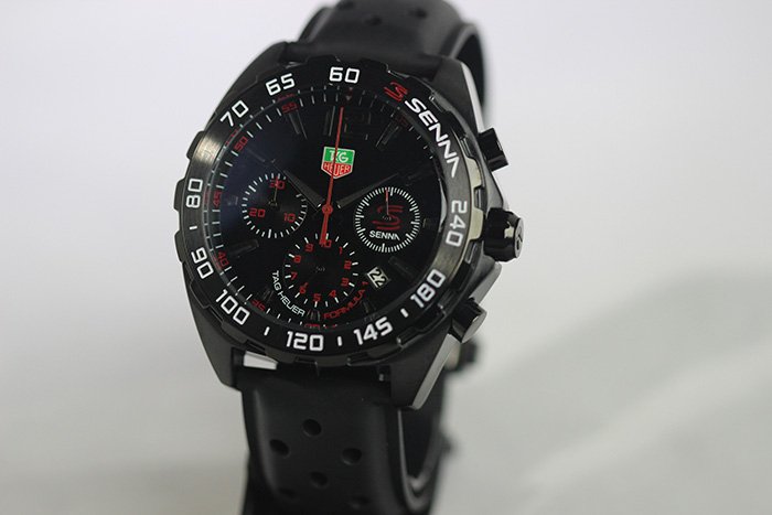 Réplica de Relógio Tag heuer Airton senna Preto