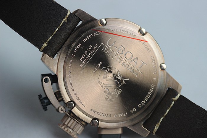 Réplica De Relógio U-Boat Italo fontana edition Limited marron - Imagem 4