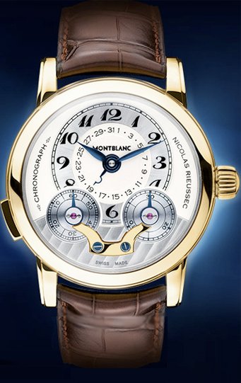 Réplica de Relógio Montblanc Star Nicolas Rieussec Platinum Yellow Gold
