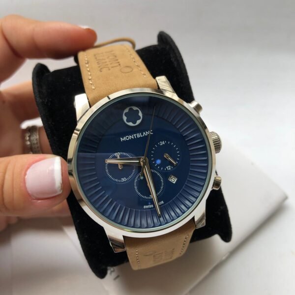 Réplica de Relógio Montblanc em Couro
