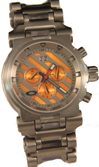 Réplica de Relógio Oakley Hollow Point Titanium Orange