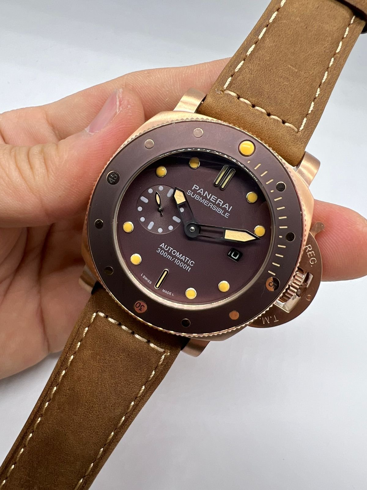Réplica de Relógio Panerai Couro - Imagem 2