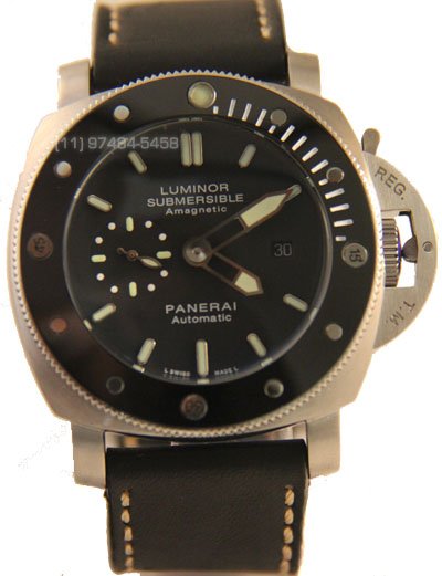 Réplica Relógio Panerai Submersible Cerâmica Black