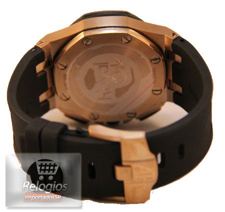 Alternative view of Réplica de Relógio Audemars Piguet Royal Oak Rosê Preto