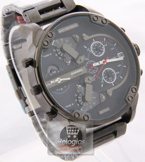 Réplica de Relógio Diesel Dz 7314 Black red - Imagem 3