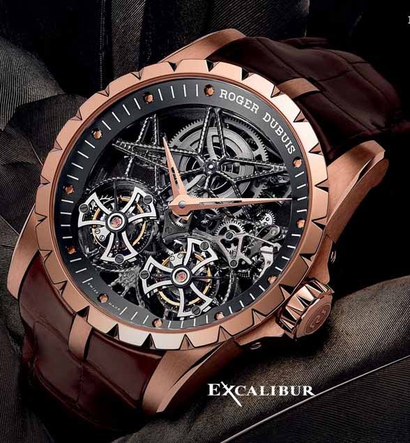 Alternative view of Réplica de Relógio Roger Dubuis Excalibur Turbilon Esquelette