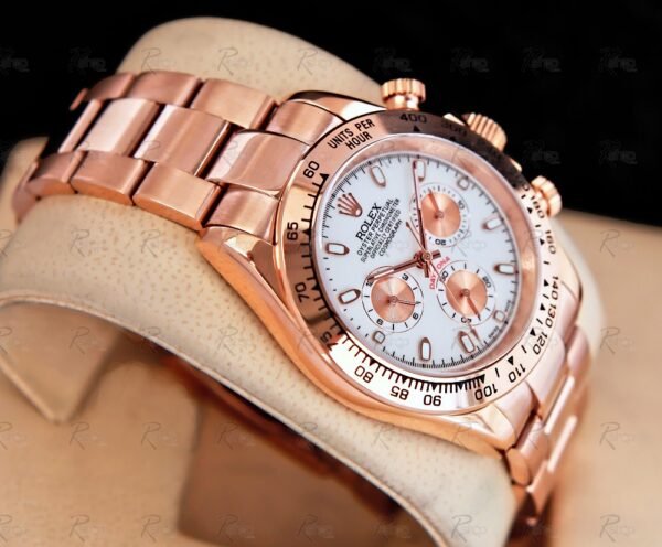 Alternative view of Réplica de Relógio Rolex Cosmograph Daytona Rose Gold