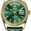 Réplica de Relógio Rolex Day Date Gold Green Edition - Imagem 2