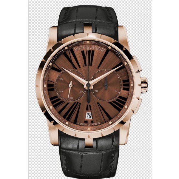 Réplica de Relógio Roger Dubuis Excalibur Chronograph Marrom