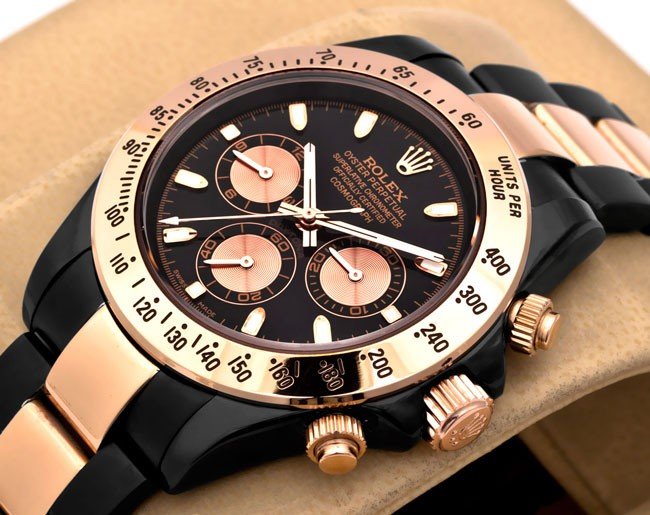 Réplica de Relógio Rolex Daytona Black Gold