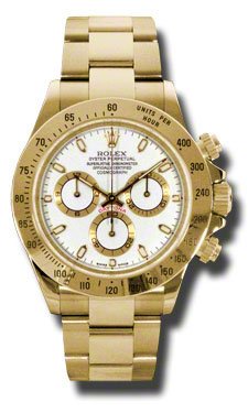 Réplica de Relógio Rolex Daytona Dourado Branco