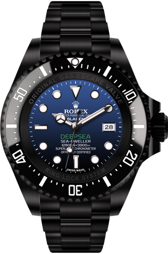 Réplica de Relógio Rolex Deepsea D-Blue Black
