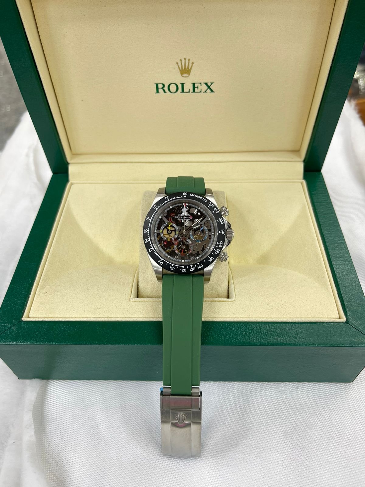 Réplica de Relógio Rolex Daytona artisans borracha
