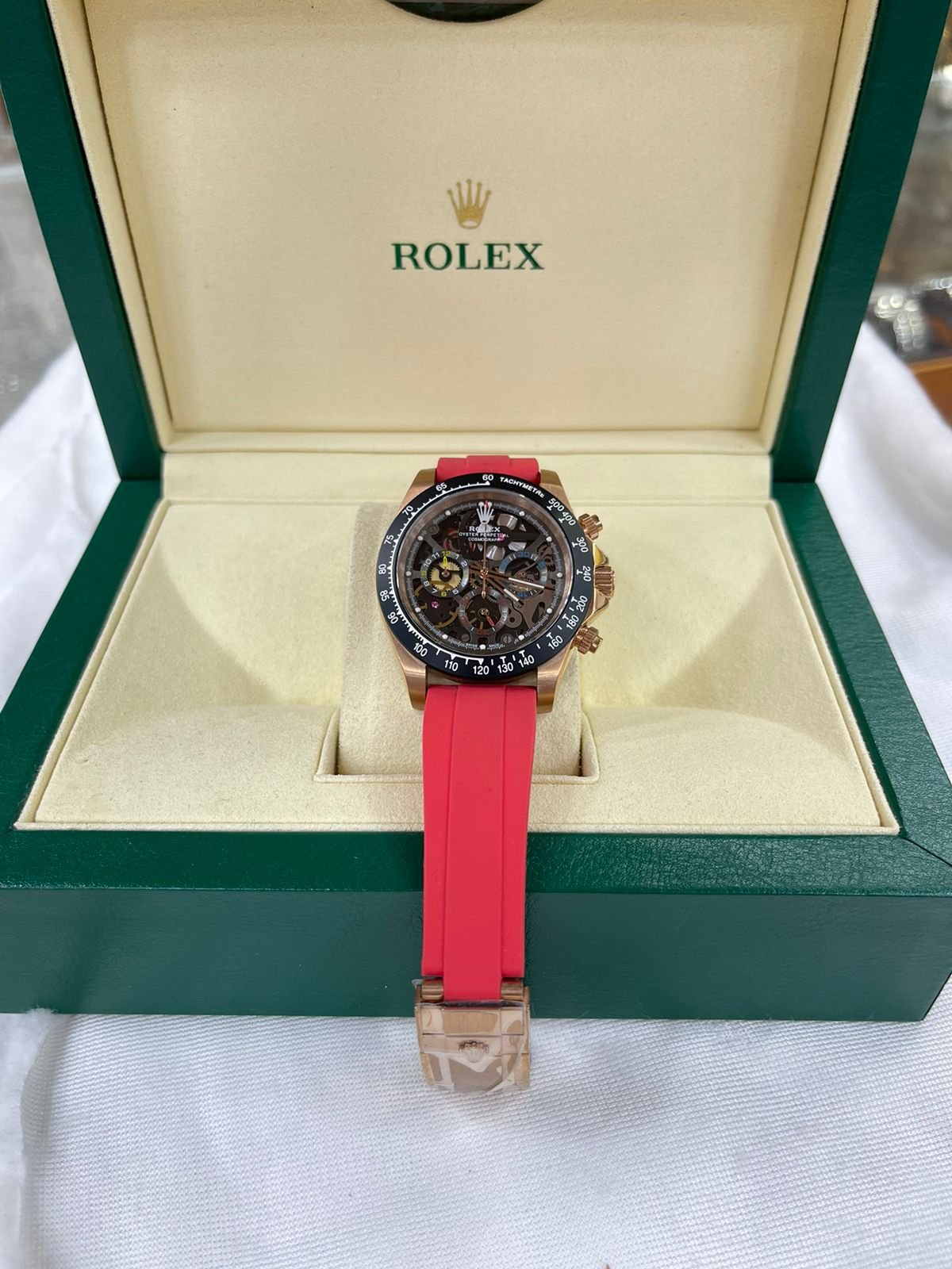 Réplica de Relógio Rolex Daytona artisans borracha