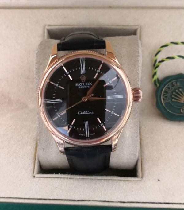 Alternative view of Réplica de Relógio Rolex Cellini - Couro