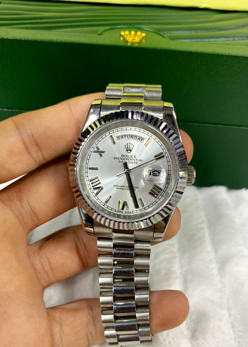 Réplica de Relógio Rolex Day Date - Várias Cores - Aço - Imagem 2