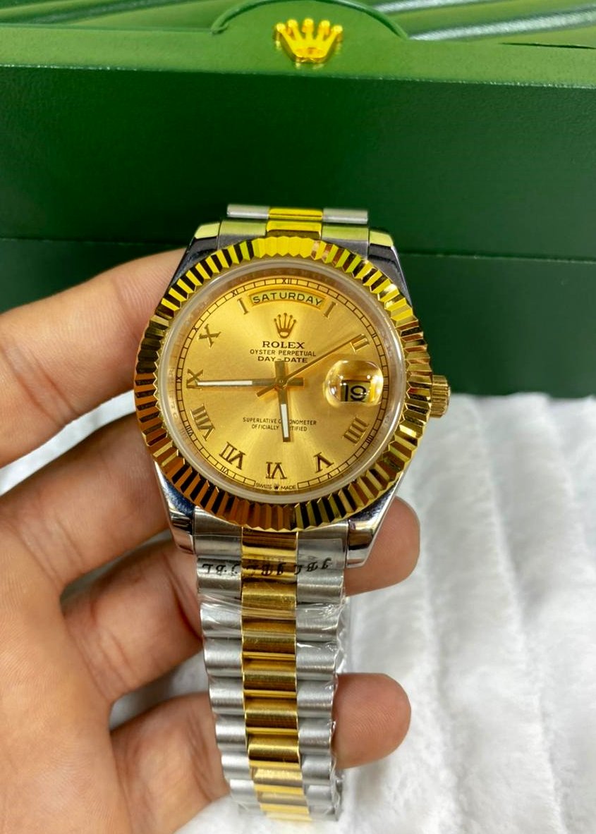 Réplica de Relógio Rolex Day Date - Várias Cores - Aço - Imagem 5