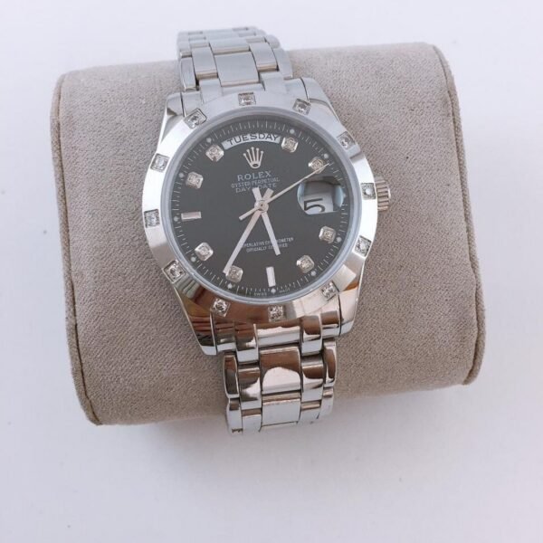 Réplica de Relógio Rolex Day Date - Pedras - Aço