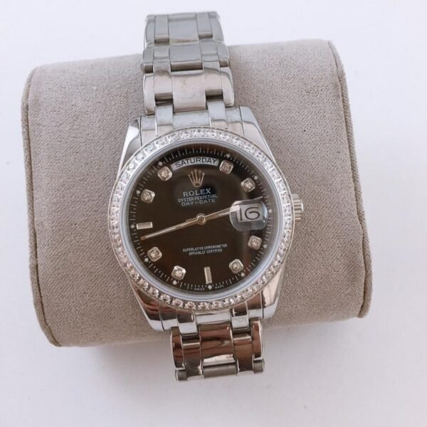Alternative view of Réplica de Relógio Rolex Day Date - Pedras - Aço