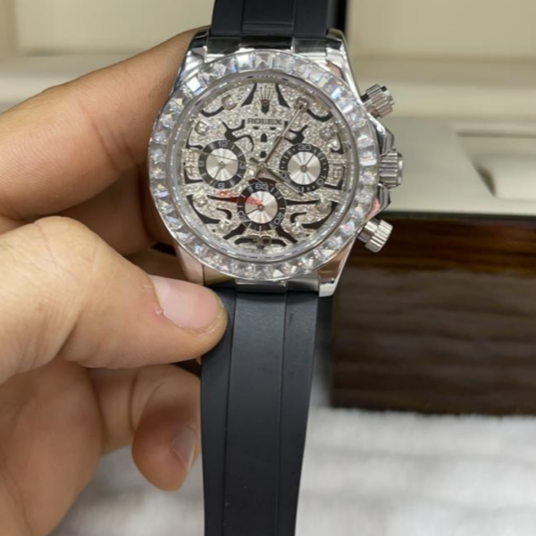 Réplica de Relógio Rolex Borracha Pedra