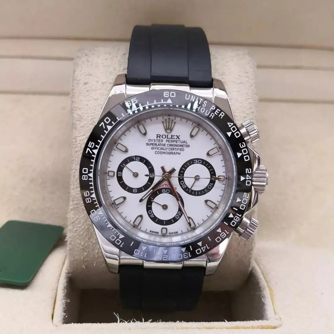 Réplica de Relógio Rolex Daytona - Borracha - Várias cores - Imagem 5