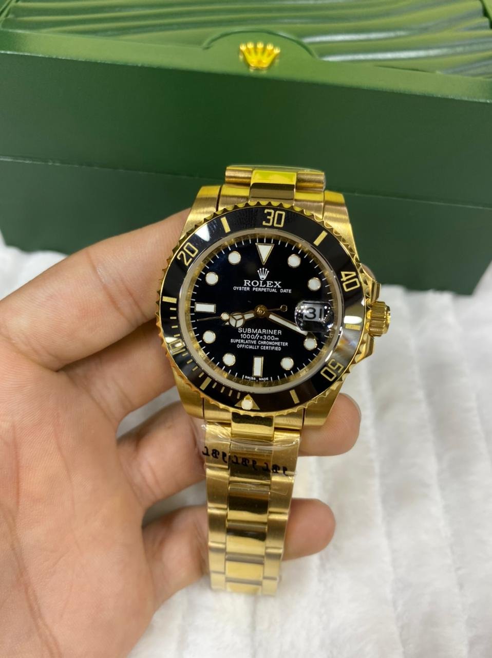 Réplica de Relógio Rolex Submariner Dourado