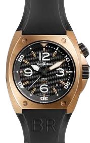 Alternative view of Réplica de Relógio Bell & Ross BR2 Pink Gold