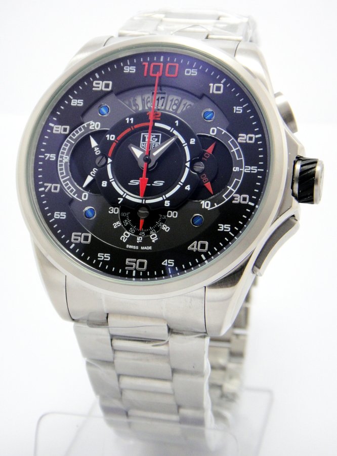 Réplica de Relógio Tag Heuer Mercedes Benz-Slr 100 Preto Vermelho