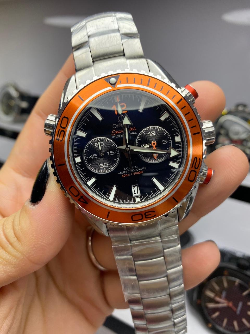 Réplica de Relógio Ômega Seamaster Steel
