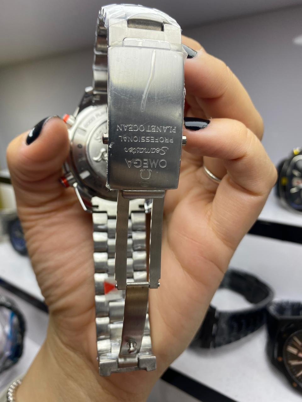 Réplica de Relógio Ômega Seamaster Steel - Imagem 4
