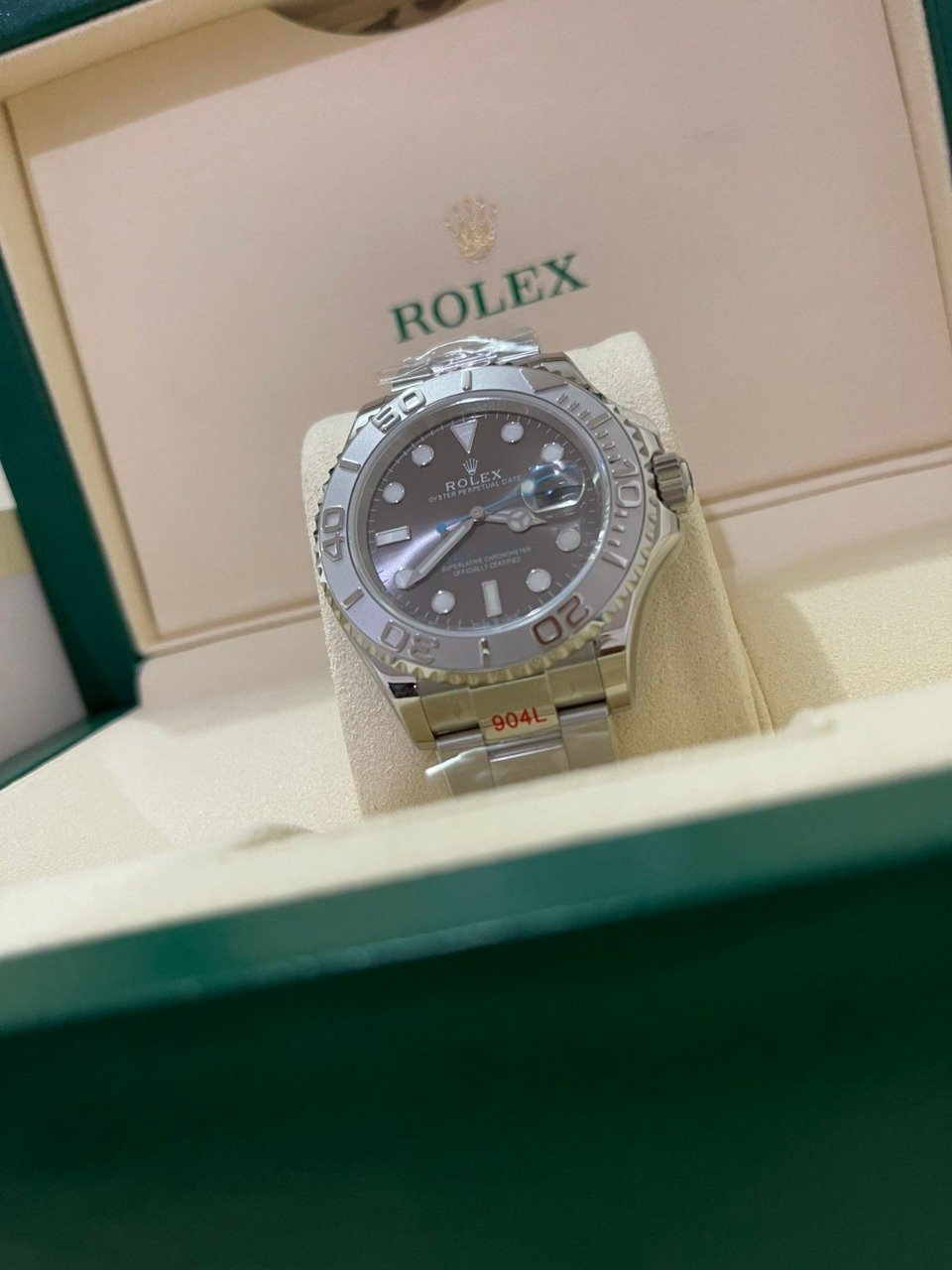 Relógio Réplica Rolex Yacht Master Prata