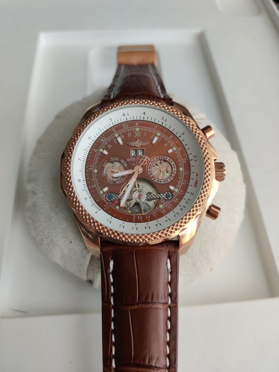 Réplica de Relógio Breitling Couro