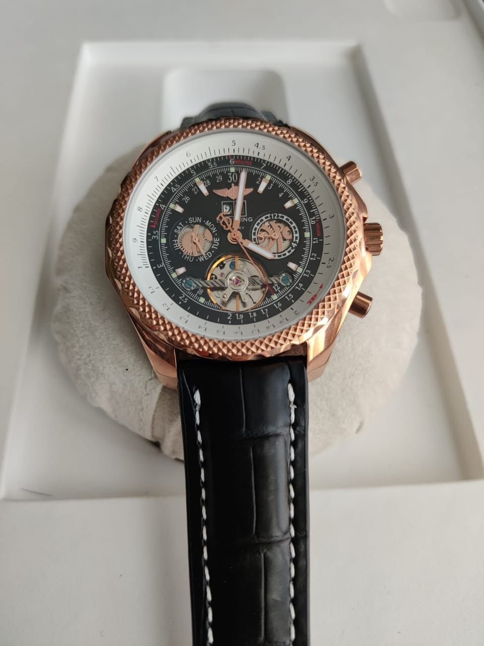 Réplica de Relógio Breitling Couro