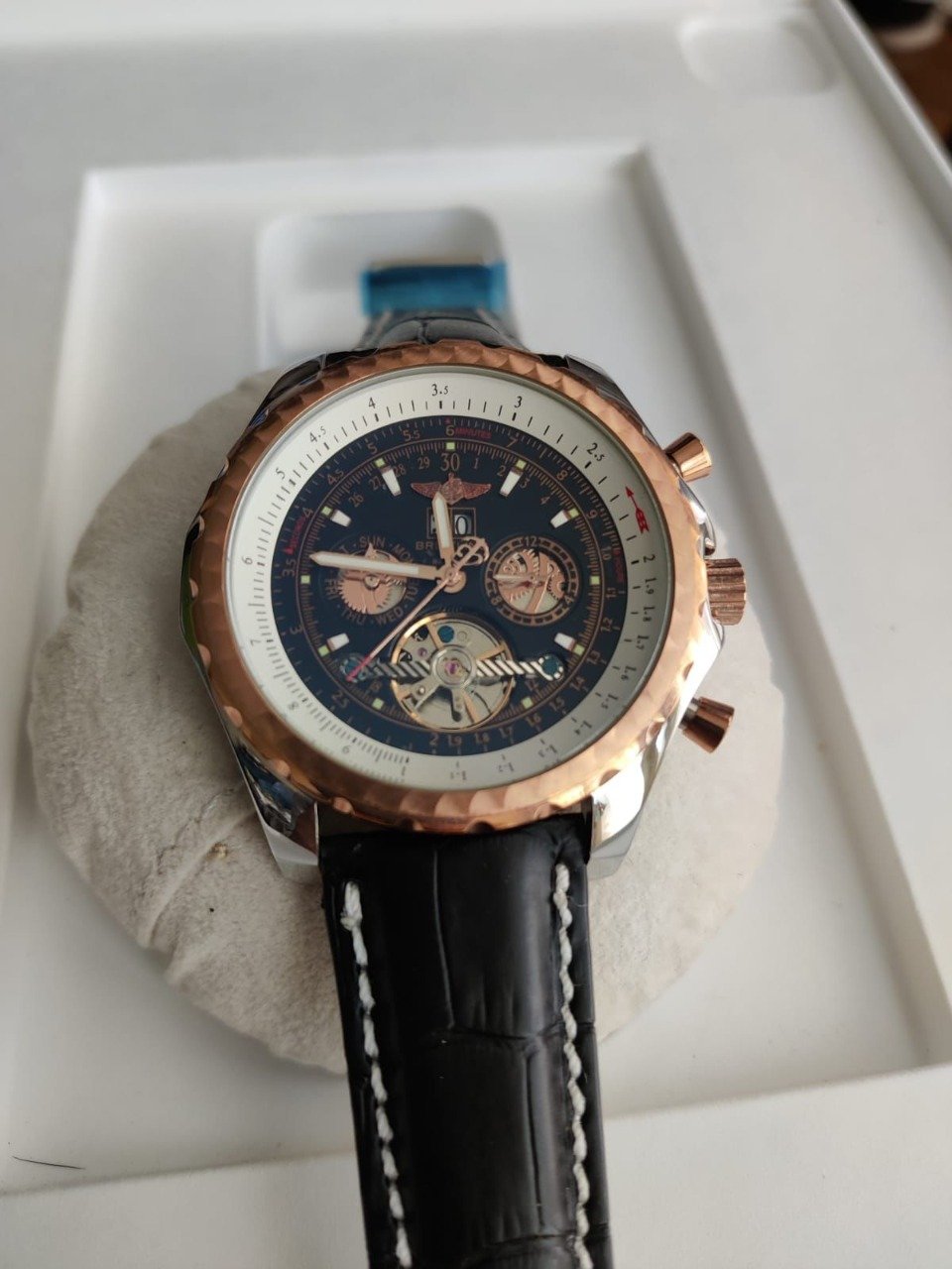 Réplica de Relógio Breitling Couro