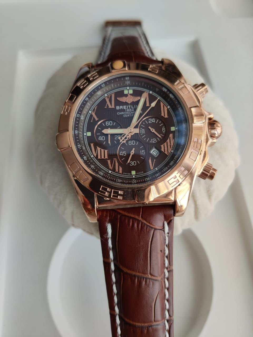 Réplica de Relógio Breitling Couro