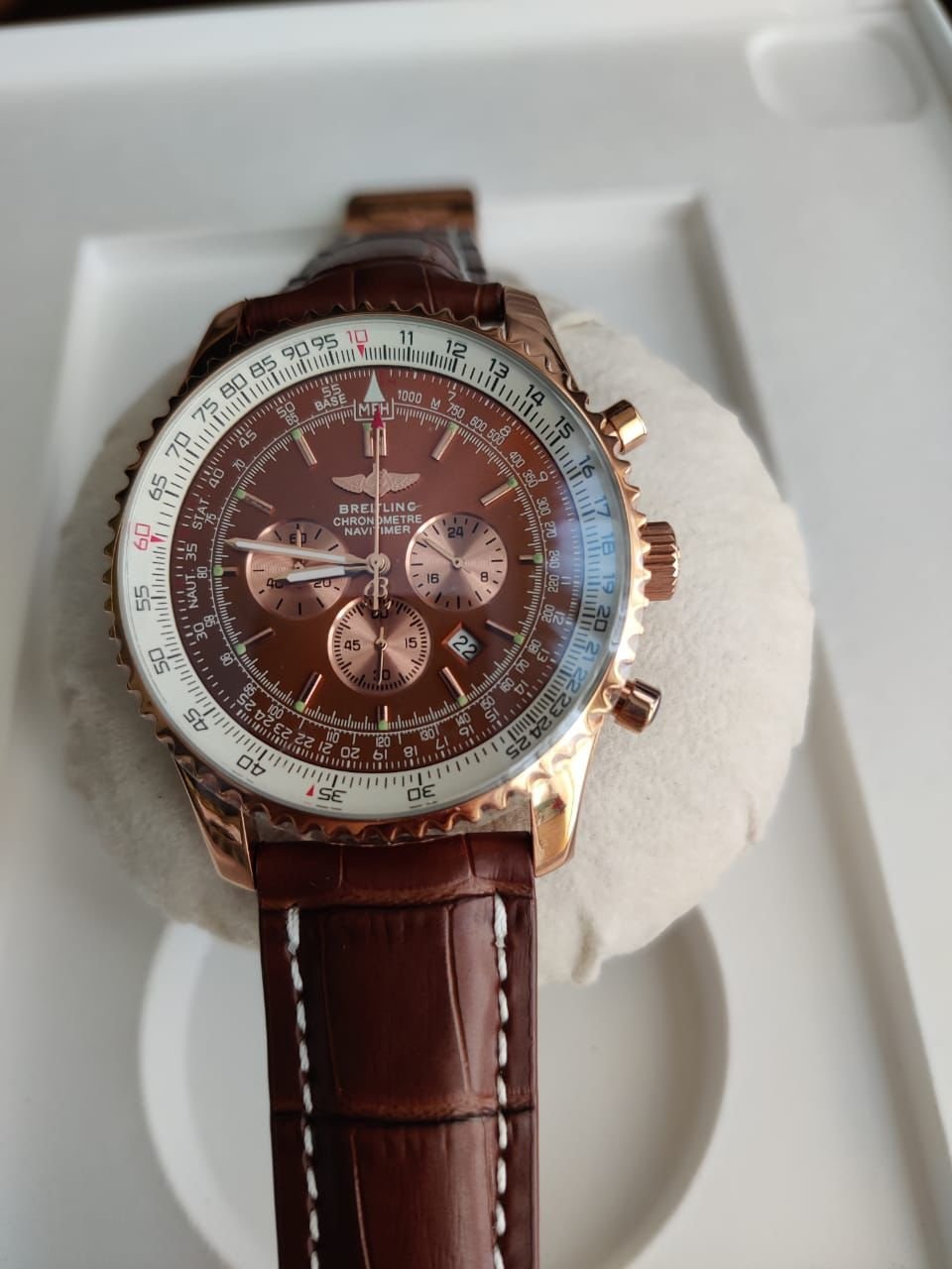 Réplica de Relógio Breitling Couro